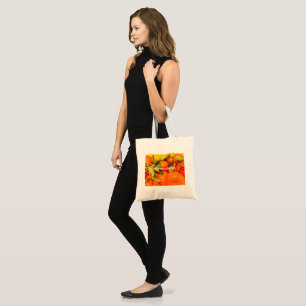 Soft Orange Fruit Aesthetic Tote Bag