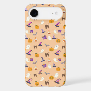 Soft orange Halloween Seamless Pattern - Spooky