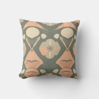 Soft Organic Pillow with Artistic Repeating Patter