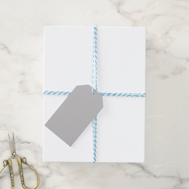 Soft Pale Grey Geometric Gift Tags (With Twine)