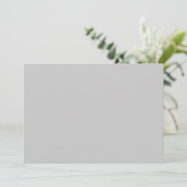 Soft Pale Grey Geometric Invitation (Standing Front)
