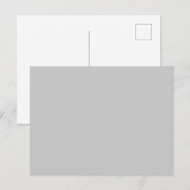 Soft Pale Grey Geometric Invitation Postcard (Front/Back)