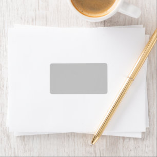 Soft Pale Grey Geometric Label