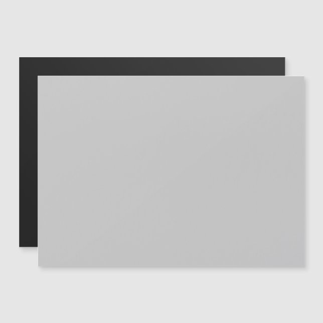 Soft Pale Grey Geometric Magnetic Invitation (Front/Back)