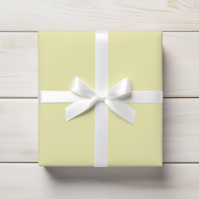 Soft Pale Yellow Solid Colour Wrapping Paper (Creator Uploaded)
