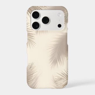 Soft Palm Shadow Cream iPhone Case