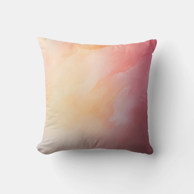  Soft Pastel Abstract Decorative Pillow (Front)