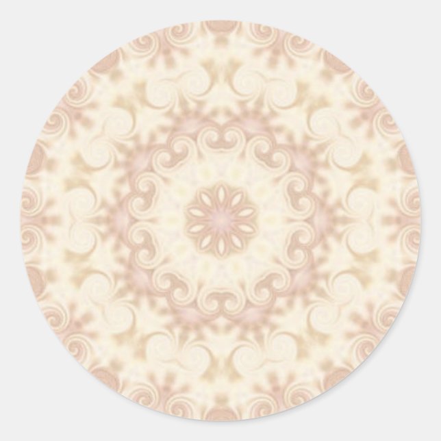 soft pastel abstract design sticker (Front)