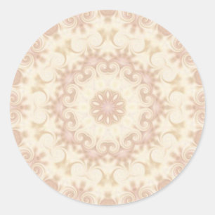 soft pastel abstract design sticker