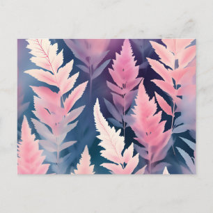 Soft Pastel Astilbe Floral Postcard
