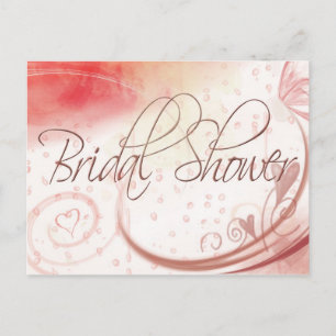 Soft pastel Bridal Shower postcard