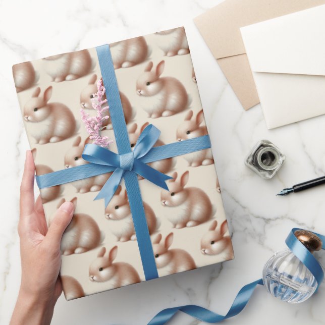 Soft Pastel Bunny Easter Wrapping Paper (Gifting)
