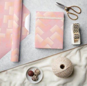 Soft Pastel Chevron Pattern Wrapping Paper