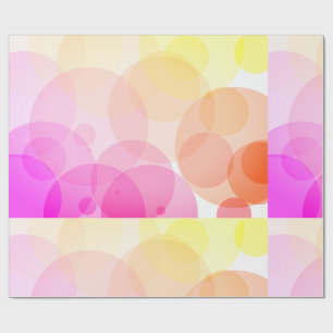 Soft Pastel Circle Abstract Background Wrapping Paper