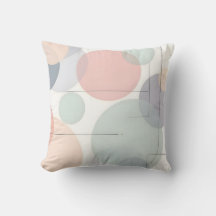 Soft Pastel Circle Pattern.Modern Outdoor 