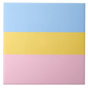 Soft Pastel Colours Ceramic Tile