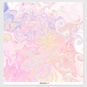 Soft Pastel Dreamy Marble Swirl Abstract Art