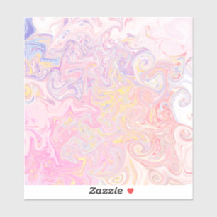 Soft Pastel Dreamy Marble Swirl Abstract Art