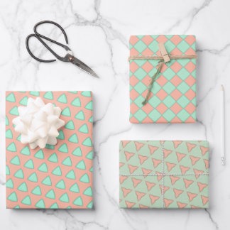Soft Pastel Elegance Wrapping Paper Flat Sheet Set