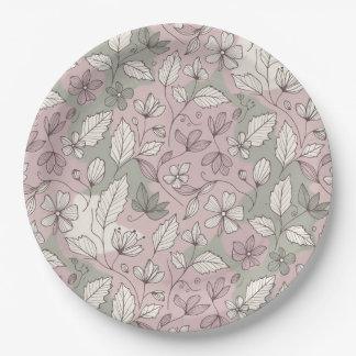 Soft Pastel Feminine Boho Paper Plate