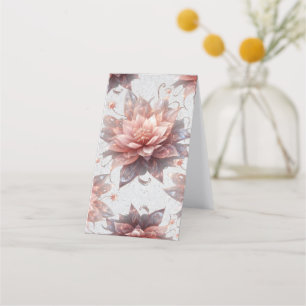 Soft Pastel Floral Folded Loyalty Card – Elegant