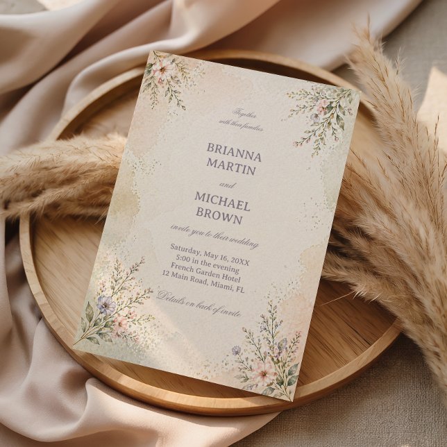 Soft Pastel Floral Invitation (Creator Uploaded)