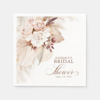 Soft Pastel Floral Pampas Grass Bridal Shower