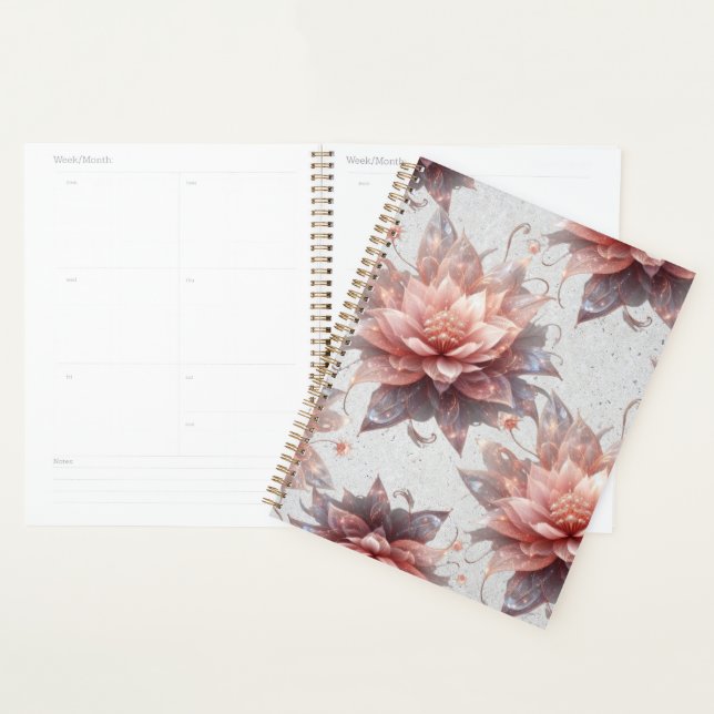 Soft Pastel Floral Planner–Elegant Daily Organizer (Display)