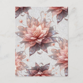 Soft Pastel Floral Postcard – Elegant Botanical