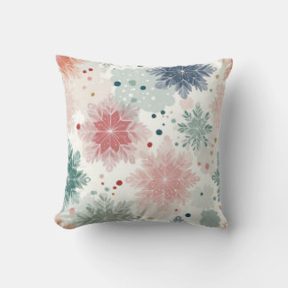 Soft Pastel Floral Watercolor Decorative Throw Pil Cushion