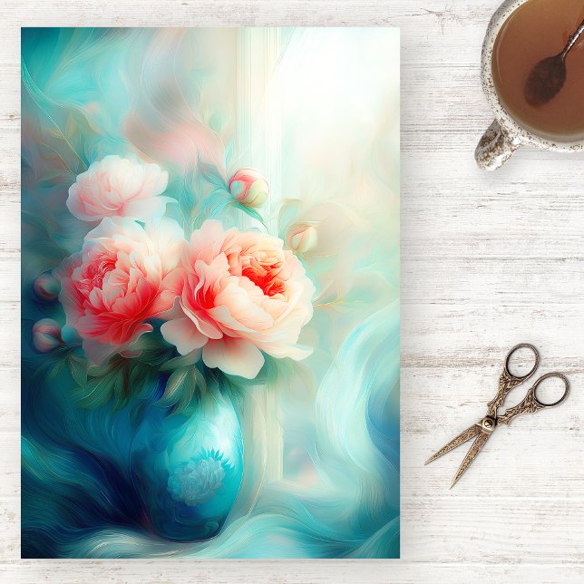 Soft Pastel Floral Watercolor Tissue Paper (Creator Uploaded)