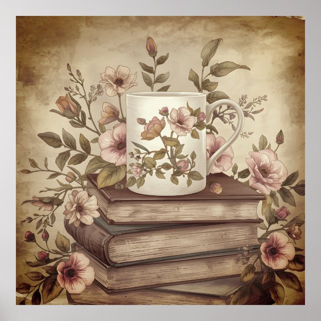 Soft Pastel Flower Art Print–SemiGloss Value poste Poster (Front)