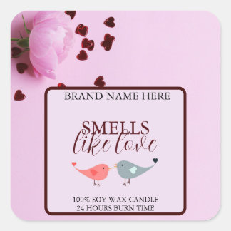Soft Pastel Love Candle Labels Perfect for Romance