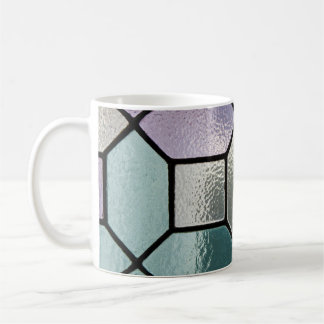 Soft Pastel Mosaic Stained Glass Effect Coffee Mug