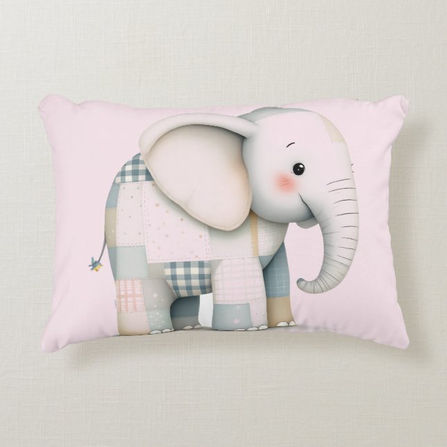 Soft Pastel Nursery  Decorative Cushion (Front)