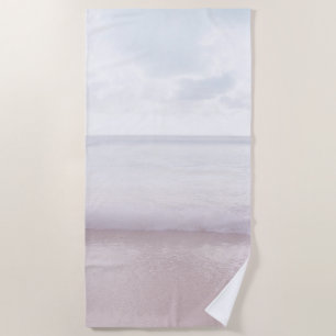 Soft Pastel Ocean Waves 4 #ocean#art Beach Towel