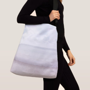 Soft Pastel Ocean Waves 4 #ocean#art Crossbody Bag
