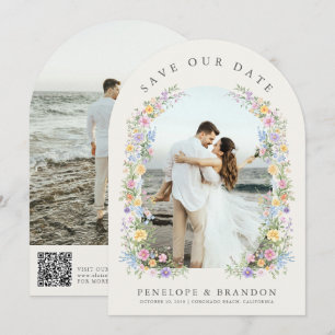Soft Pastel Ornate Spring Garden Chic Photo Arch Save The Date