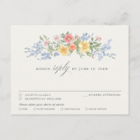 Soft Pastel Ornate Spring Garden Floral chic RSVP