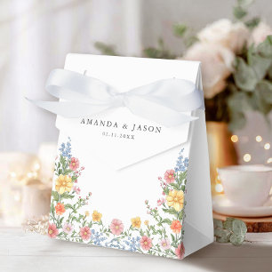 Soft Pastel Ornate Spring Garden Floral Wedding Favour Box