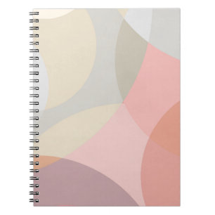 Soft Pastel Overlapping Circle Design Notebook
