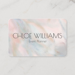 Soft Pastel Painting Abstract Brushstokes Pink Business Card
