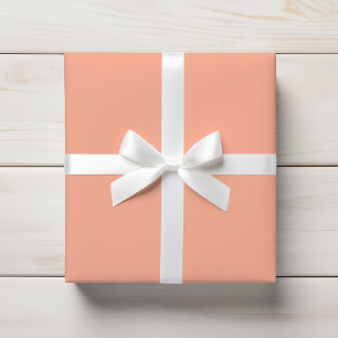 Soft Pastel Peach Creamy Blush Wrapping Paper
