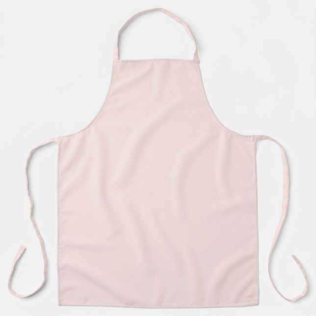 Soft Pastel Peach Solid Colour Apron (Front)