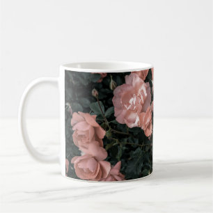 Soft Pastel Pink Rose Garden Coffee Mug