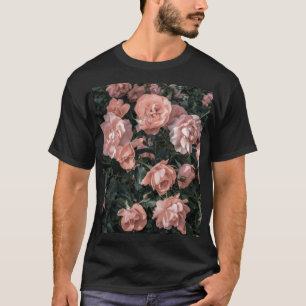 Soft Pastel Pink Rose Garden T-Shirt