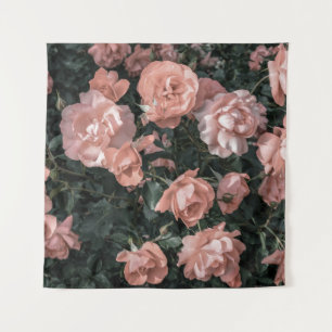 Soft Pastel Pink Rose Garden Tapestry