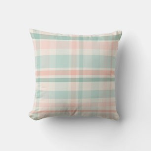 Soft Pastel Plaid one Cushion