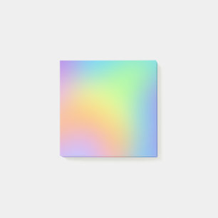 Soft Pastel Rainbow Gradient Post-it Notes