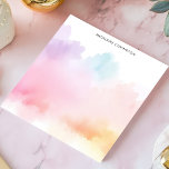 Soft Pastel Rainbow Watercolor Personalised Name Notepad<br><div class="desc">Add a touch of dreamy colour to your day with this personalised notepad. The design features a soft and flowing watercolor wash in a pastel rainbow palette. This abstract and artistic design creates a unique and calming backdrop. Customise this notepad with your own text. Perfect for creative notes, journalling, or...</div>